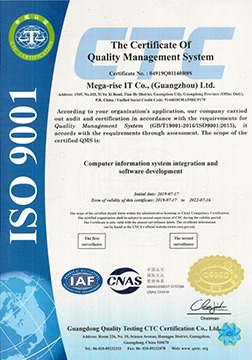 The Certificate Of Quality Management System